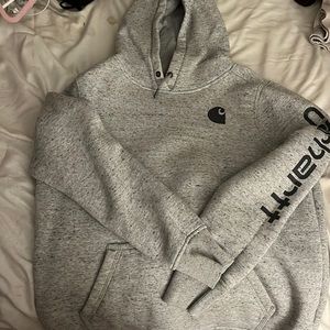 gray carhartt hoodie!!